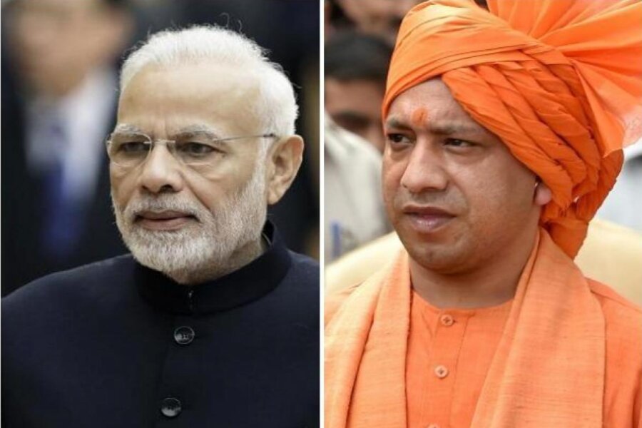 In Agra, PM Modi asked Rajkumar the victory figure, Yogi said that it is necessary to increase the victory figure