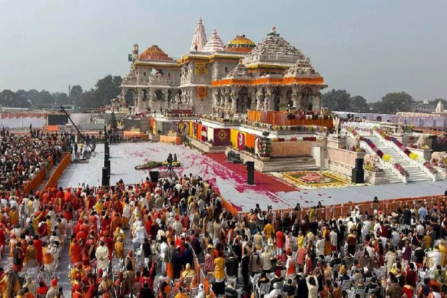 Ayodhya News: राम मंदिर के शिखर का निर्माण अक्टूबर में होगा शुरू, मंडप निर्माण का काम जारी