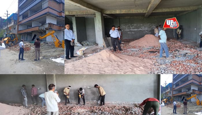 Gzb News: इंदिरापुरम में अवैध निर्माण पर गरजा प्राधिकरण का बुलडोजर, भारी विरोध के बावजूद कार्रवाई