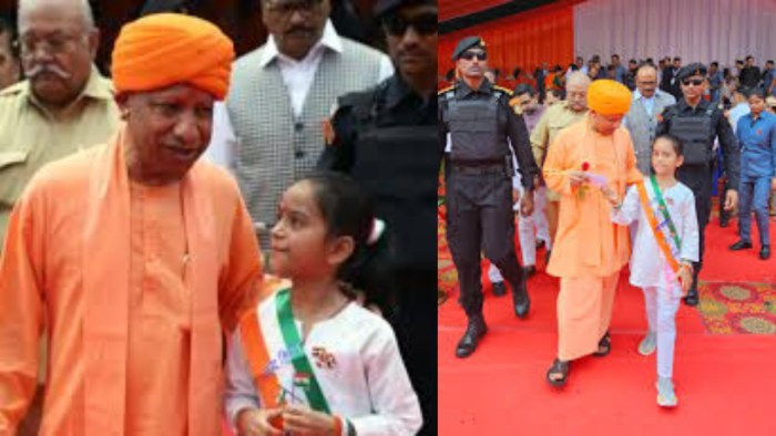 सीएम योगी से मिली बच्ची श्रद्धा ठाकुर, किया दुलारा, दिया आशीर्वाद