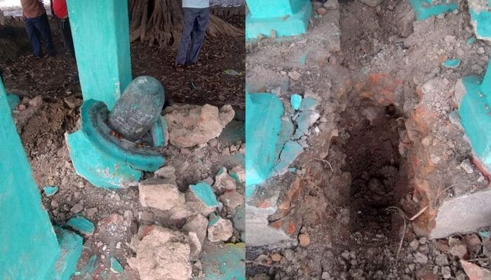 Jalaun : शिव मंदिर में तोड़फोड़ से ग्रामीणों में आक्रोश,कड़ी कार्रवाई की मांग