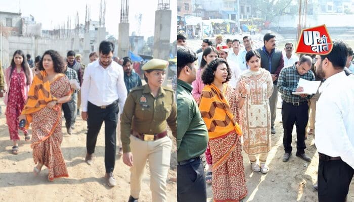 Lakhimpur Khiri: छोटी काशी शिव मंदिर कॉरिडोर का डीएम ने किया निरीक्षण, धीमी प्रगति पर जताई नाराज़गी