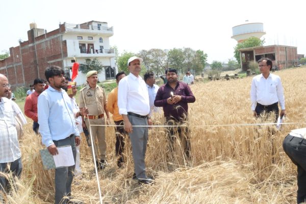 आजमगढ़ में डीएम रविन्द्र कुमार का फील्ड एक्शन, क्रॉप कटिंग व फार्मर रजिस्ट्री अभियान को मिली रफ्तार