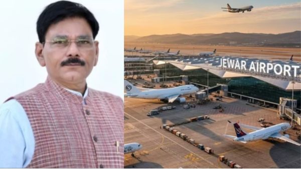 विधायक धीरेंद्र सिंह ने कहा—नोएडा इंटरनेशनल एयरपोर्ट से पहली उड़ान, जेवर के किसान लखनऊ रवाना