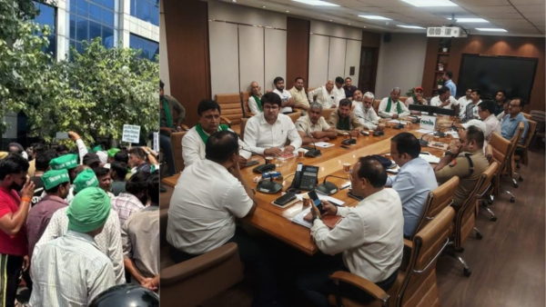 यूपी की बात की खब़र का असर, नोएडा अथॉरिटी के सीईओ ने किसानों से की बात