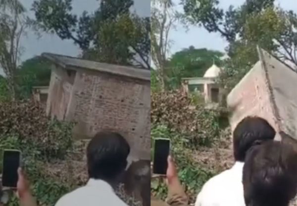 शारदा नदी के कटान में 5 सेकंड में ढहा पक्का मकान, 45 हेक्टेयर जमीन नदी में समाई