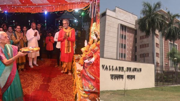 जन भवन में गरबा महोत्सव की धूम, राज्यपाल आनंदीबेन पटेल ने की मां दुर्गा की आरती